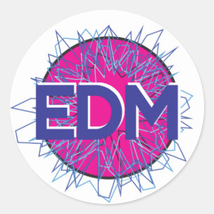 EDM Rave-Aufkleber Runder Aufkleber