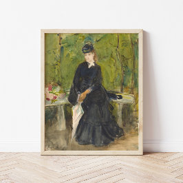 Edma sitzt im Park | Berthe Morisot Poster