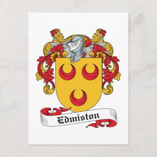 Edmiston Familienwappen Postkarte