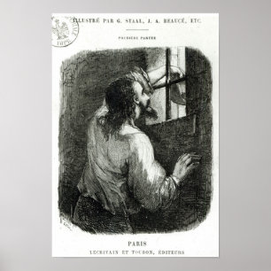 Edmond Dantes eingesperrt im Chateau d'If Poster