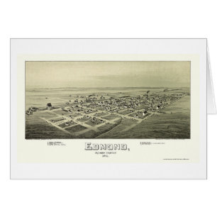 Edmond, O.K. panoramische Karte - 1891