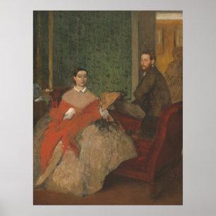 Edmondo und Thérèse Morbilli, Edgar Degas Fine Art Poster
