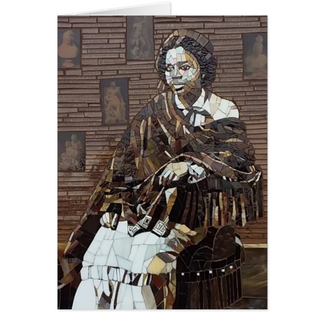 "Edmonia Lewis" Buntglas-Mosaikentwurf (Vorne)