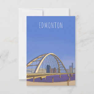 Edmonton Alberta Kanada Dankeskarte