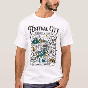 Edmonton Alberta Kanada Kulturfest Stadt Ill T-Shirt