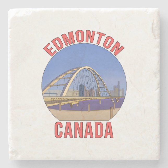 Edmonton Alberta Kanada Steinuntersetzer (Vorderseite)