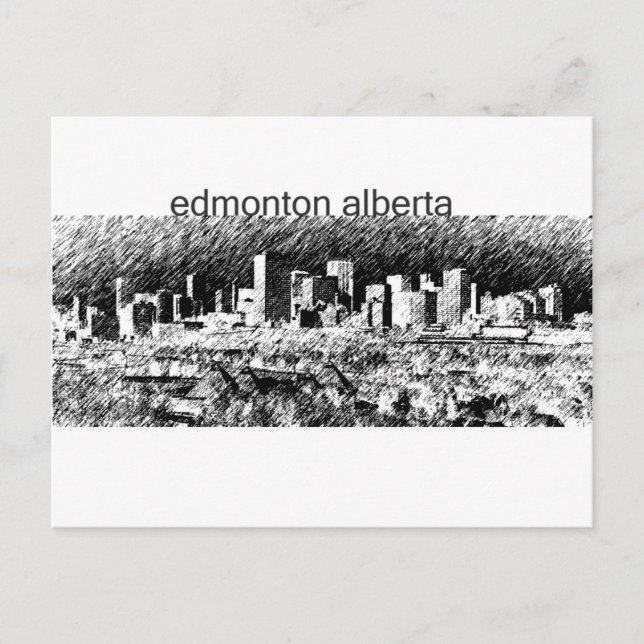 Edmonton Alberta Postkarte (Vorderseite)