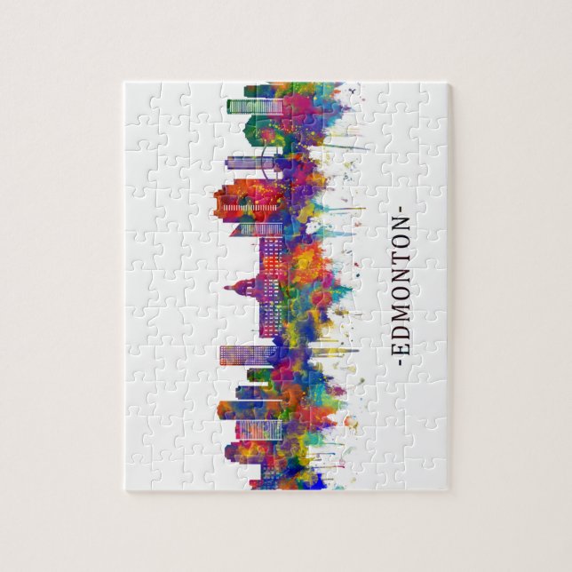 Edmonton Canada Skyline (Vertikal)