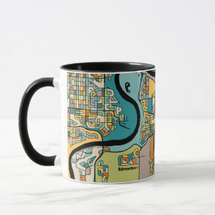 Edmonton City Map Tasse