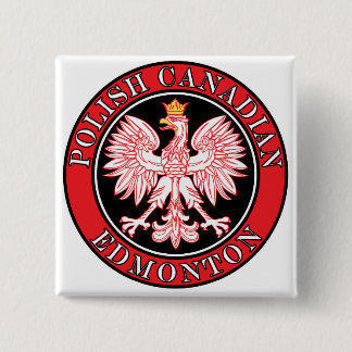 Edmonton Polish Canadian Eagle Button