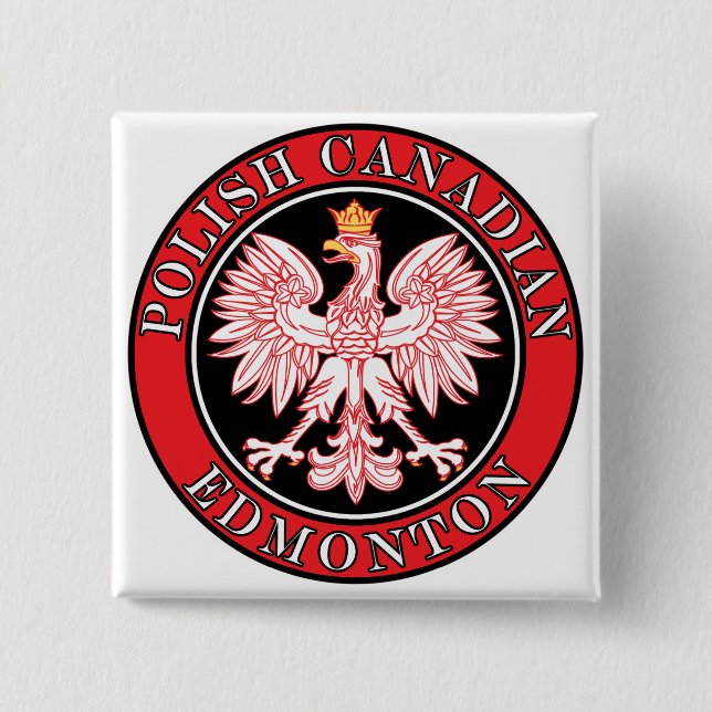 Edmonton Polish Canadian Eagle Button (Vorderseite)