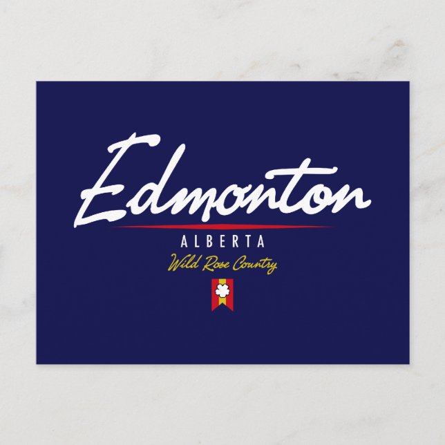 Edmonton Script Postkarte (Vorderseite)