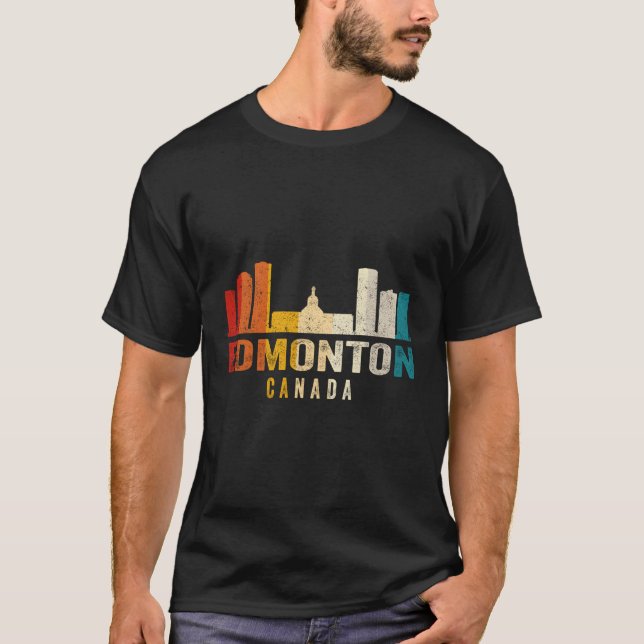 Edmonton Skyline Kanada T-Shirt (Vorderseite)