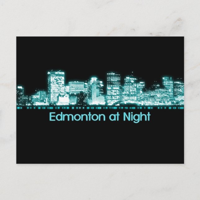 Edmonton Skyline Postkarte (Vorderseite)