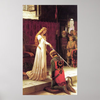 Edmund Blair Leighton: Das Akkoladeplakat Poster