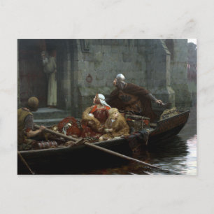 Edmund Blair Leighton in der Zeit der Gefahr Postkarte