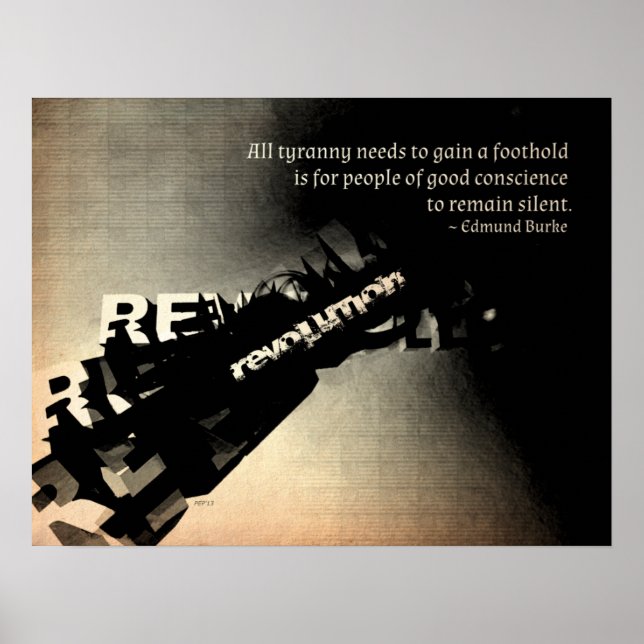 Edmund Burke Quote Poster (Vorne)