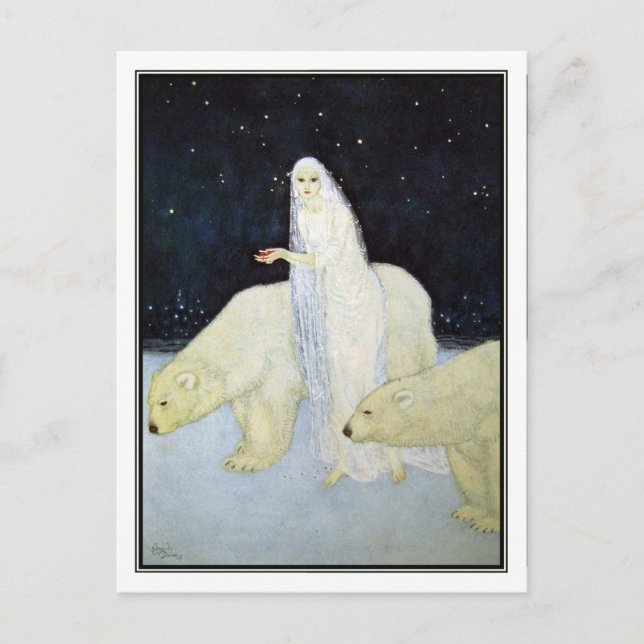 Edmund Dulac - Der Schnee Maiden Postkarte (Vorderseite)