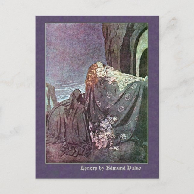 Edmund Dulac Illustrates Edgar Allan Poe Postkarte (Vorderseite)