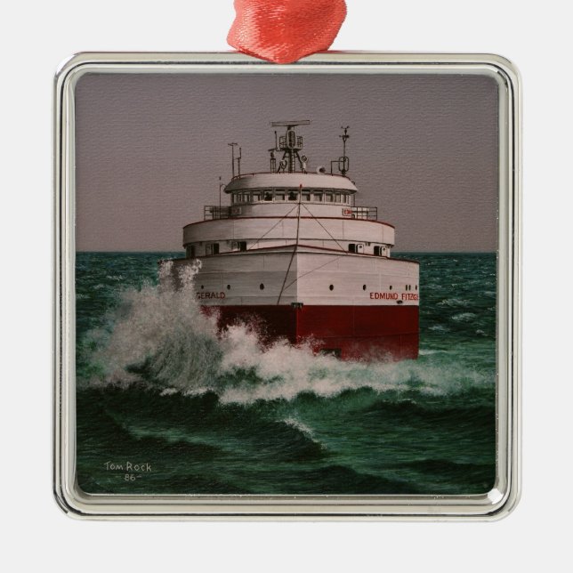 Edmund Fitzgerald by Tom Rock Ornament Aus Metall (Vorne)