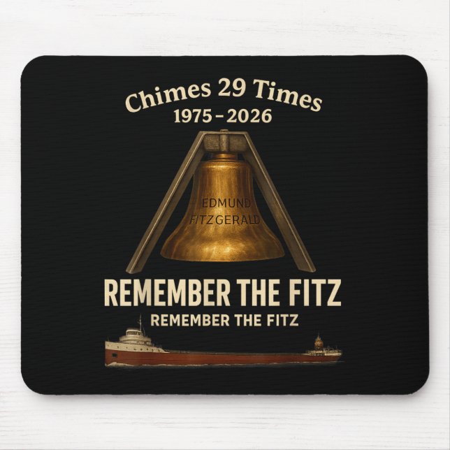 Edmund Fitzgerald, Remember The Fitz Great Lakes M Mousepad (Vorne)
