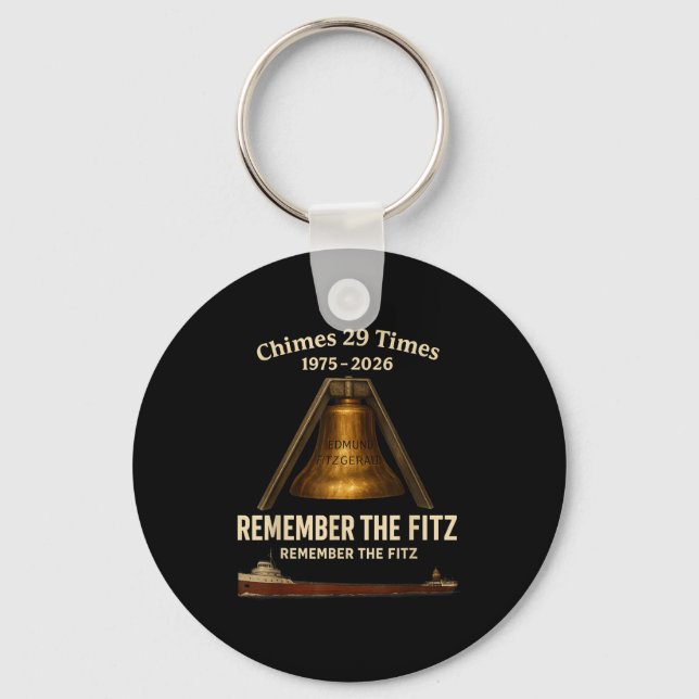Edmund Fitzgerald, Remember The Fitz Great Lakes M Schlüsselanhänger (Vorderseite)