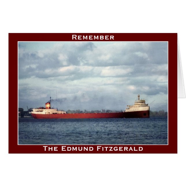 Edmund Fitzgerald sur la rivière de St Clair (Devant horizontal)