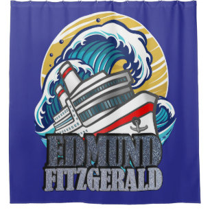Edmund Fitzgerald   Tribut an das legendäre Schiff Duschvorhang