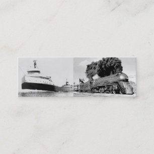 Edmund Fitzgerald und Dampfmaschine Mini Visitenkarte