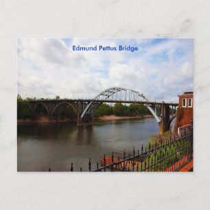 Edmund Pettus Bridge in Selma, Alabama Postkarte