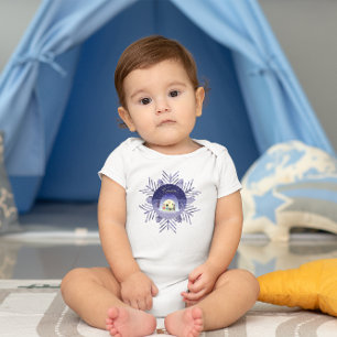 Edo-Nekos Snowy-Feier Baby Strampler