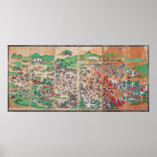 Edo-Zeitraum der Schlacht von Sekigahara Poster