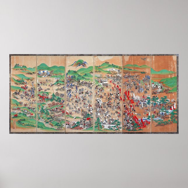 Edo-Zeitraum der Schlacht von Sekigahara Poster (Vorne)