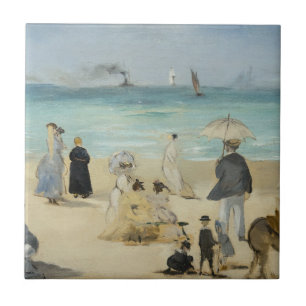 Edouard Manet - Am Strand, Boulogne-sur-Mer Fliese
