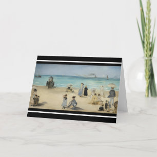 Edouard Manet - Am Strand, Boulogne-sur-Mer Karte