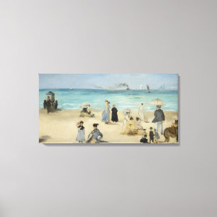 Edouard Manet - Am Strand von Boulogne-sur-Mer Leinwanddruck