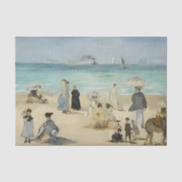 Edouard Manet - Am Strand von Boulogne-sur-Mer Seidenpapier