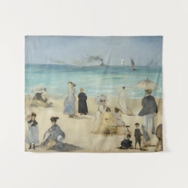 Edouard Manet - Am Strand von Boulogne-sur-Mer Wandteppich