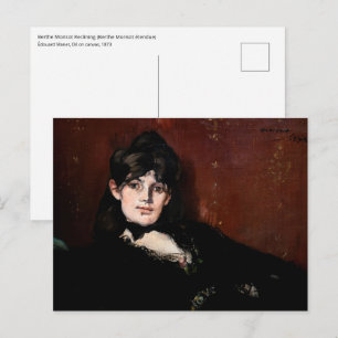 Edouard Manet - Berthe Morisot Liegend Postkarte