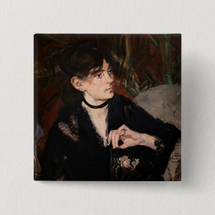 Edouard Manet - Berthe Morisot mit einem Fächer 18 Button