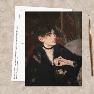 Edouard Manet - Berthe Morisot mit einem Fächer 18 Postkarte