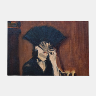 Edouard Manet - Berthe Morisot mit einem Fächer Fußmatte