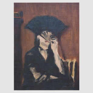 Edouard Manet - Berthe Morisot mit einem Fächer Seidenpapier