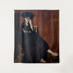 Edouard Manet - Berthe Morisot mit einem Fächer Wandteppich