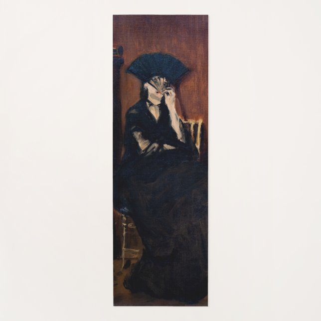 Edouard Manet - Berthe Morisot mit einem Fan Yogamatte (Vorderseite)