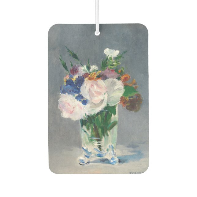 Edouard Manet - Blume in einer Kristallvase Autolufterfrischer (Vorderseite)