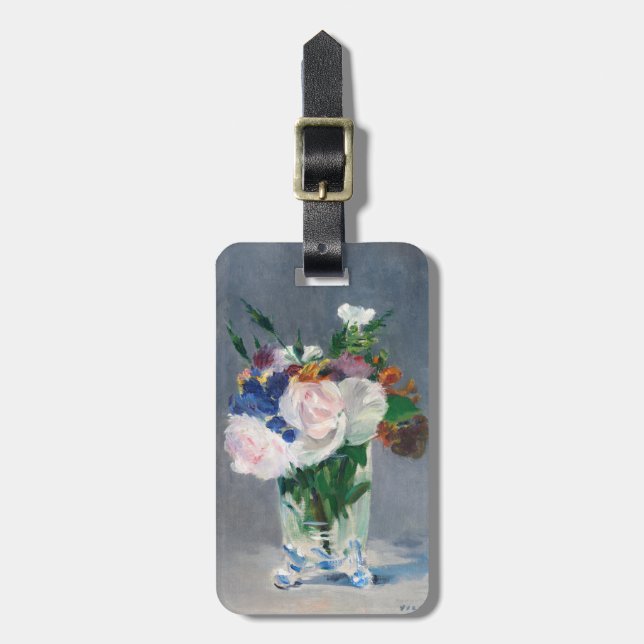 Edouard Manet - Blume in einer Kristallvase Gepäckanhänger (Vorderseite vertikal)