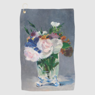 Edouard Manet - Blume in einer Kristallvase Golfhandtuch