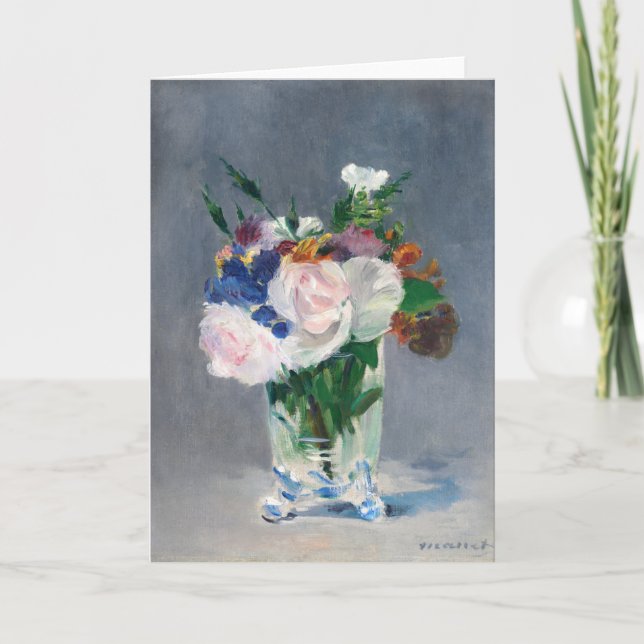 Edouard Manet - Blume in einer Kristallvase Karte (Vorderseite)