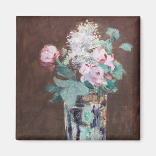 Edouard Manet - Blume in einer Kristallvase Magnet